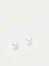 S925 sterling silver four-petal small flower pearl stud earrings Application Scenario